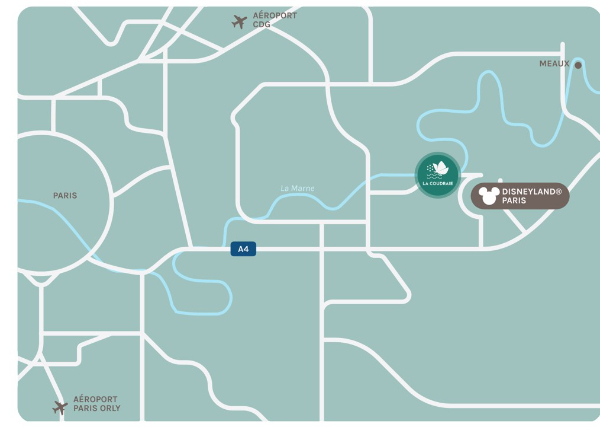 plan la coudraie disneyland paris
