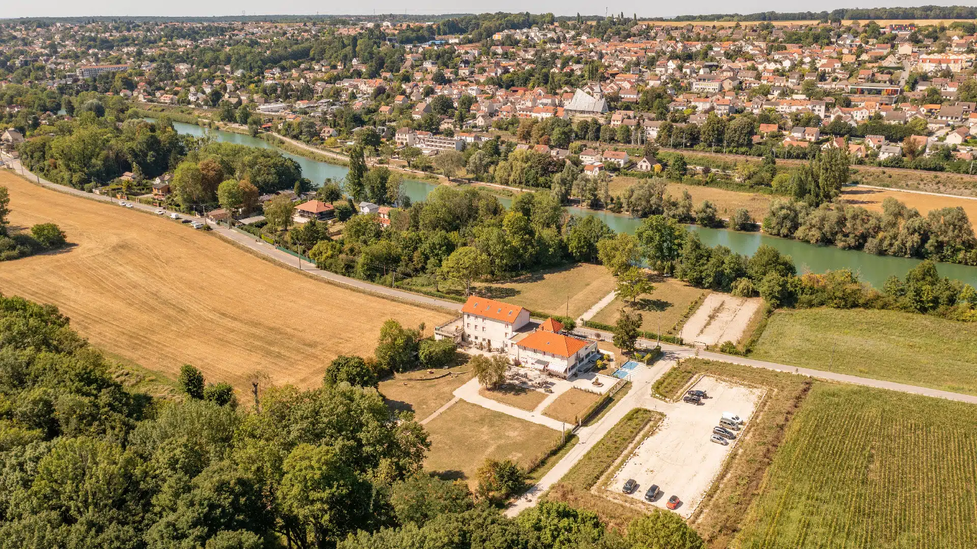 La Marne et La Coudraie - Vue aérienne 